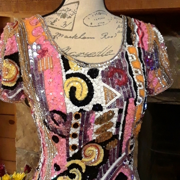 NWT Sherri Hill Sequin Dress - size 2 - Picture 2 of 10